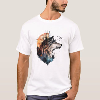 T-shirt tête de loup