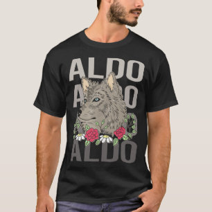 T-shirt Tête de loup - Nom Aldo