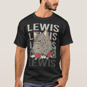 T-shirt Tête de loup - Nom Lewis