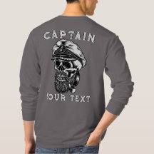 Tête de mort de capitaine de mer barbu personnalis