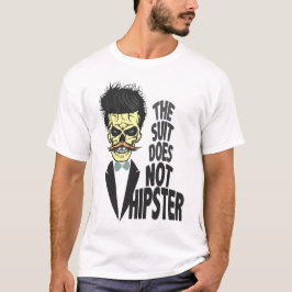 T-shirt tete de mort hipster citation skull crane humour m