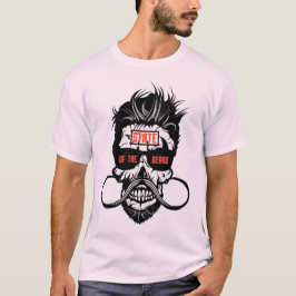 T-shirt tete de mort state beard hipster barbu barbe moust