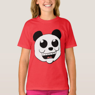 T-shirt Tête de panda de dessin animé