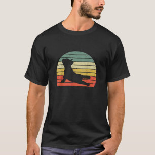 T-shirt Tête de pose de yoga taurin français sans coeur d'