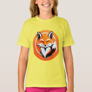 T-shirt Tête de renard vibrant