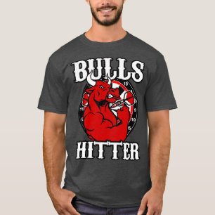 T-shirt Tête de taureau de fléchettes forte 180 champions