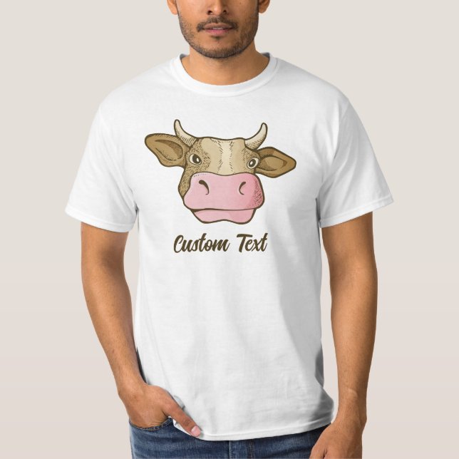 T-shirt Tête de vache (Devant)