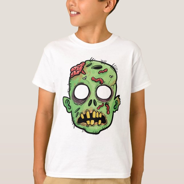 T-shirt Tête de zombie (Devant)
