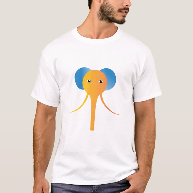 T-shirt Tête d'éléphant colorée (Devant)
