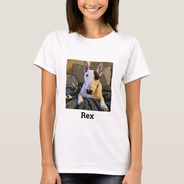 T-shirt Tête d'impression de dessin animé Rex (Devant)