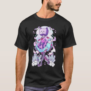 T-shirt Tête d'objet Tv Cosplay Pastel Goth Neko Chat Cris