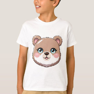 T-shirt Tête d'ours Kawaii
