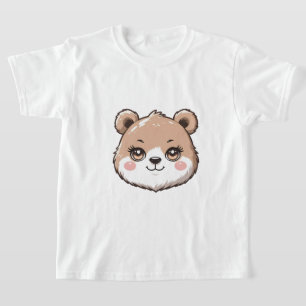 T-shirt Tête d'ours Kawaii