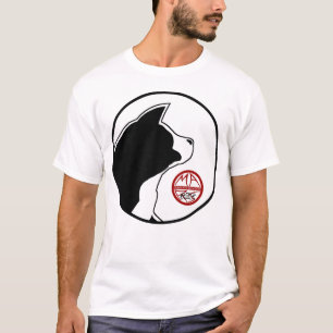 T-shirt Tête du logo MARS avec disque MARS blanc avec cont
