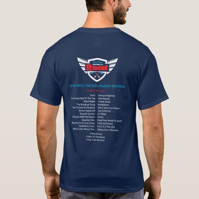 T-shirt Tête du logo Quest (Dos)