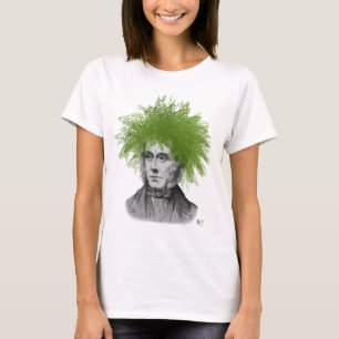 T-shirt Tête d'usine de tête de fougère d'asperge
