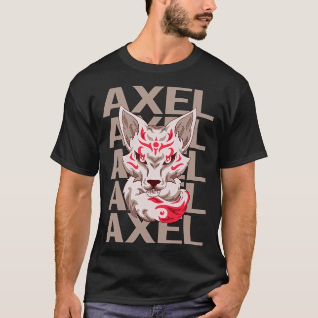 T-shirt Tête Fox - Nom de l'axe (Devant)