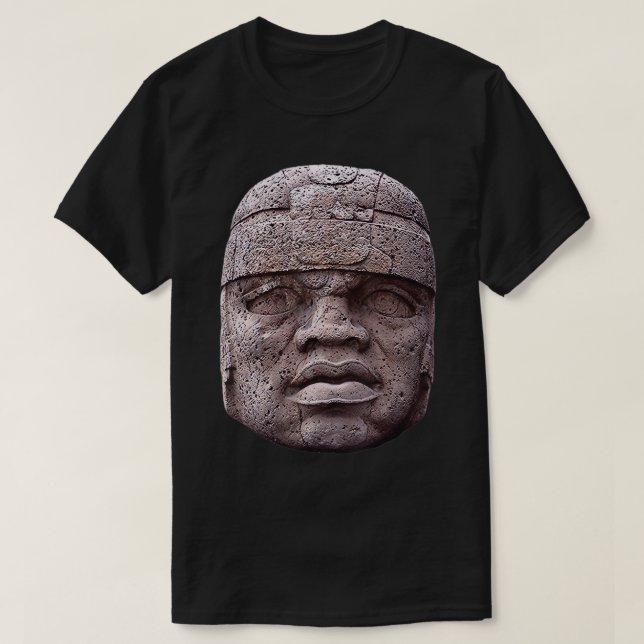 T-shirt tête Olmec (Design devant)