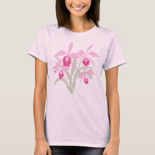 T-shirt Tête rose orchidée style cattleya graphique modern