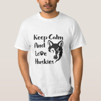 T-shirt Tête Sibérienne Husky Vintage