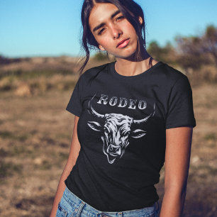 T-shirt Tête-taureau Rodeo Life