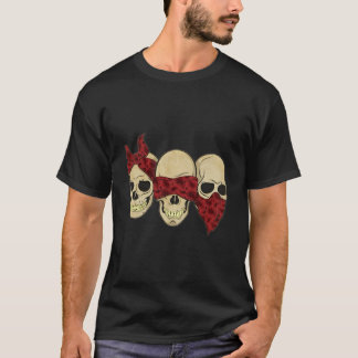 T-shirt Têtes de crânes N'entendre ni Voir ni Parler