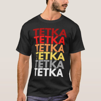T-shirt Tetka colorée dans la tante croate en Tetka croate
