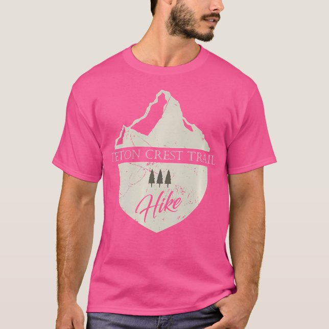 T-shirt Teton Crest Trail T Shirt Wyoming Randonnée Tee av (Devant)
