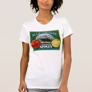 T-shirt Tétras bleu Pommes canadiennes
