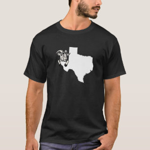 T-shirt Texan Chèvre Rancher Chèvre Farmer Texas Outline F