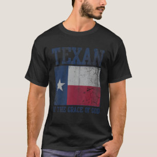 T-shirt Texan Par La Grâce De Dieu Texas Vintage Perdu