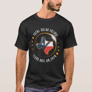 T-shirt Texas 2024, Éclipse solaire totale Texas avril 202