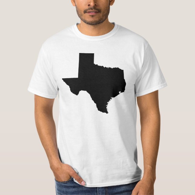T-shirt Texas à Black and White (Devant)