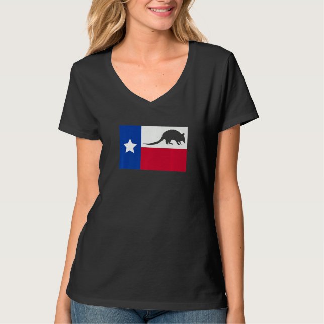 T-shirt Texas Armadillo Flag Premium (Devant)