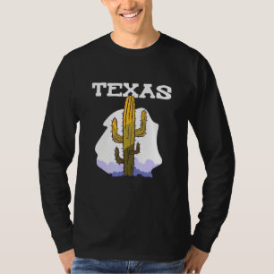 T-shirt Texas Cactus Retro