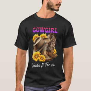 T-shirt Texas COWGIRL SECOUEZ-LE POUR MOI Drôle Tournesol