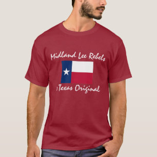 T-shirt Texas-drapeau, rebelles intérieurs de Lee, un