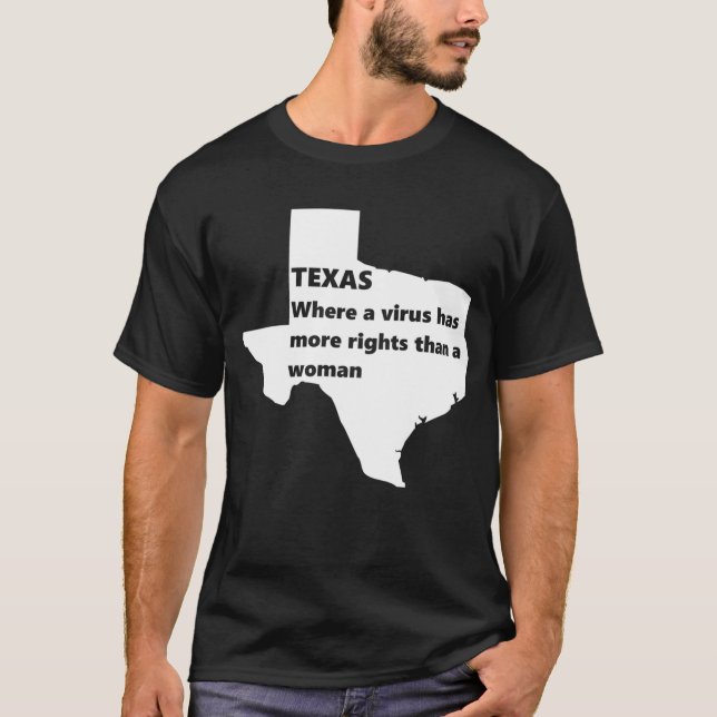 T-shirt texas droits des femmes covid blanc (Devant)