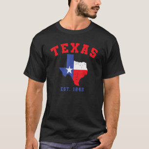 T-shirt Texas Est 1845 Texas Pride Home State Texan 1