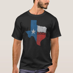 T-shirt Texas est chez lui Distressed Map State