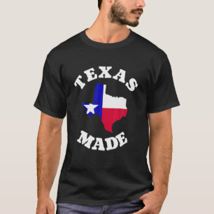 T-shirt Texas Fabriqué Rouge Blanc Et Bleu Texas Drapeau T
