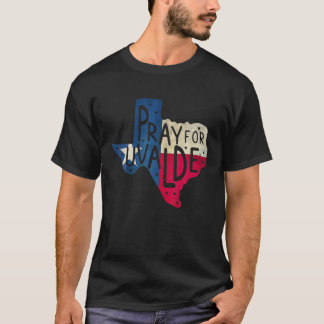 T-shirt Texas Forte Prière pour le Texas Drapeau Carte
