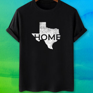 T-shirt Texas Home carte état fierté