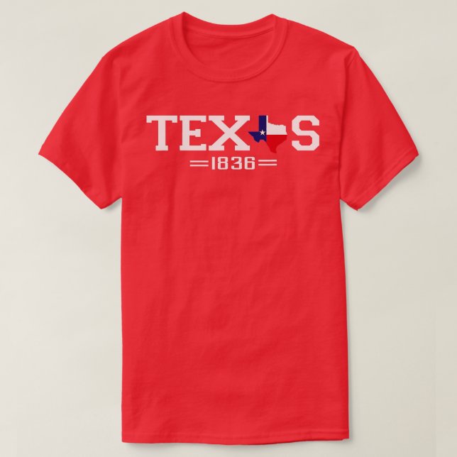 T-shirt Texas Independence Day 1836 (Design devant)