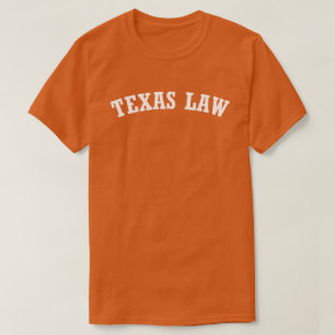 T-shirt Texas Law esprit en blanc