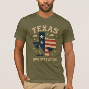 T-shirt Texas Lone Star State - Symbole de force et d'idur