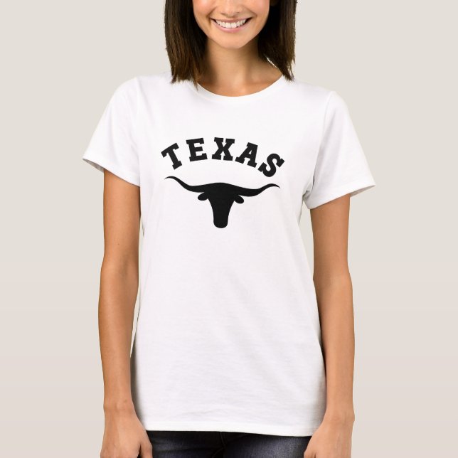 T-shirt Texas Longhorn Austin Dallas (Devant)
