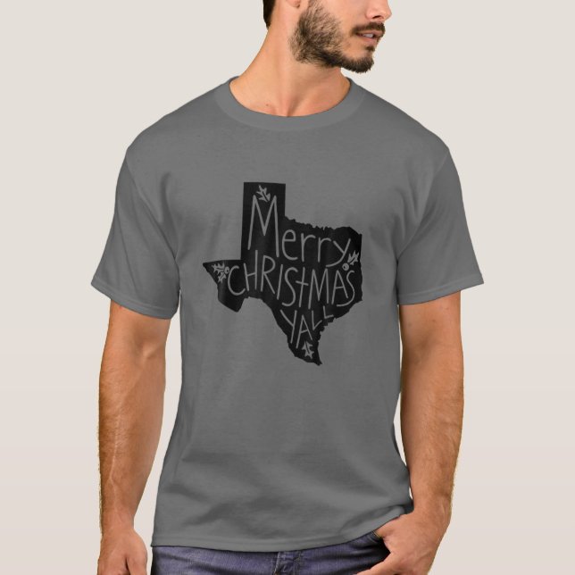 T-shirt Texas Merry Christmas (Devant)