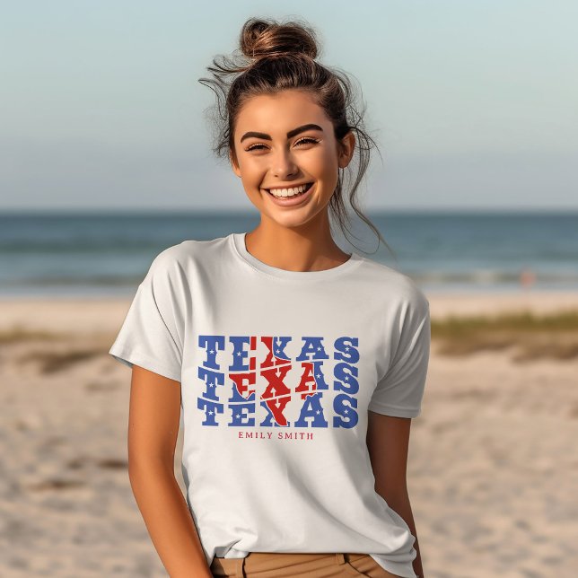 T-shirt Texas Patriotic State Love USA (Créateur téléchargé)