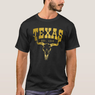 T-shirt Texas Pride Est 1845 TX Vintage
